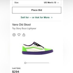 Vans old skool buzz light year